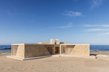 View The Breathing Beach House in Marsa Alam, Egypt with the sea in the background.