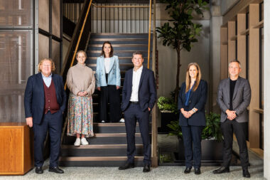 Group corporate portrait photography by Richard Boll for Derwent London.