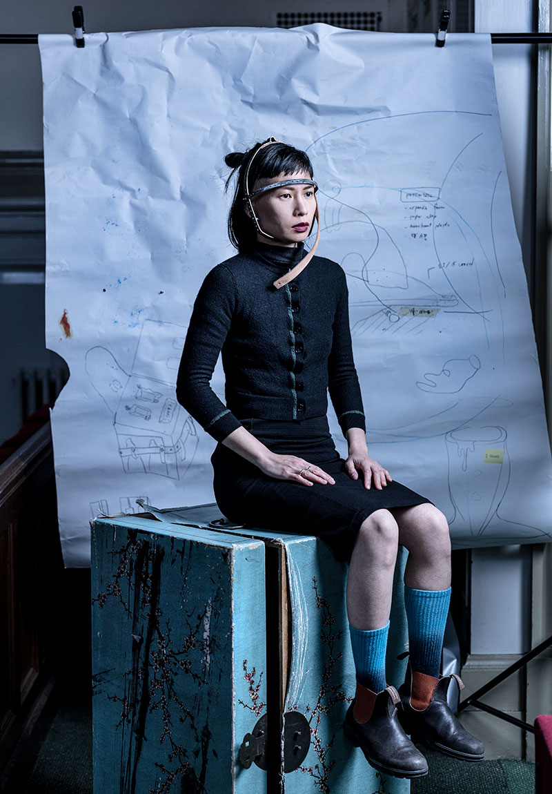 A portrait of the artist Yarli Allison by Richard Boll. The art of collaboration and relinquishing creative control is Richard's on-going project.