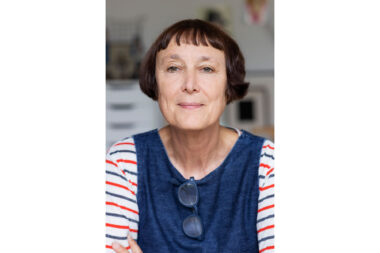 A portrait of the artist Cornelia Parker at her home in London by Richard Boll.